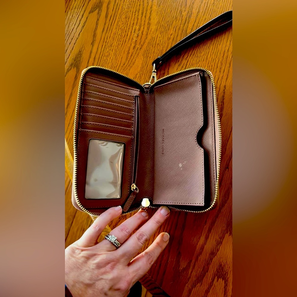 Rose Gold Michael Kors wristlet